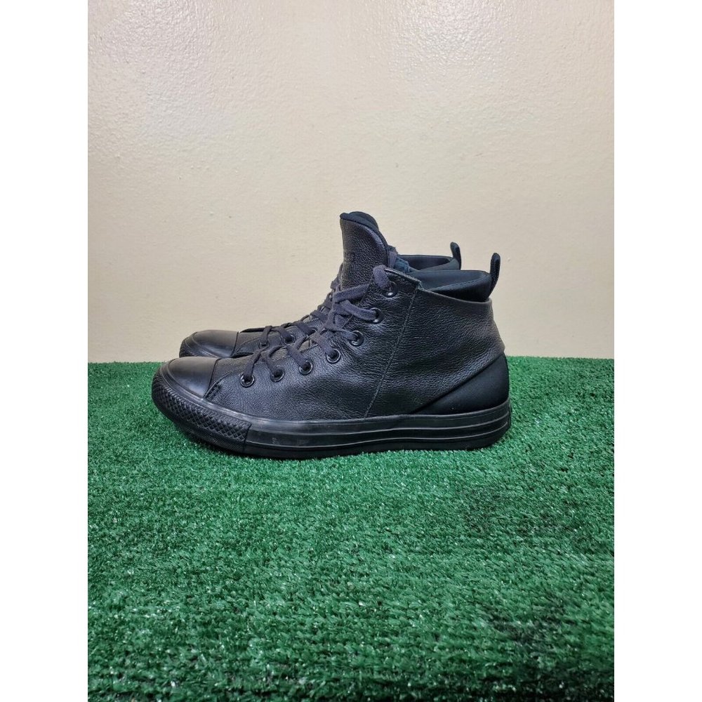 Converse Chuck Taylor All Star Women Size 9 Selene Monochrome Black Leather Shoe